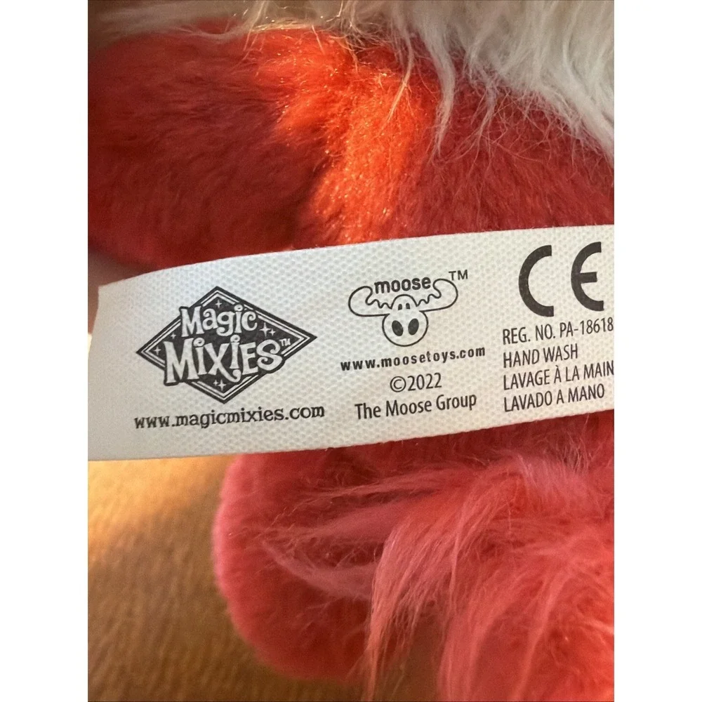Magic Mixies Magical Misting Pet Plush Doll Color Surprise Deer Red Pink Rein
